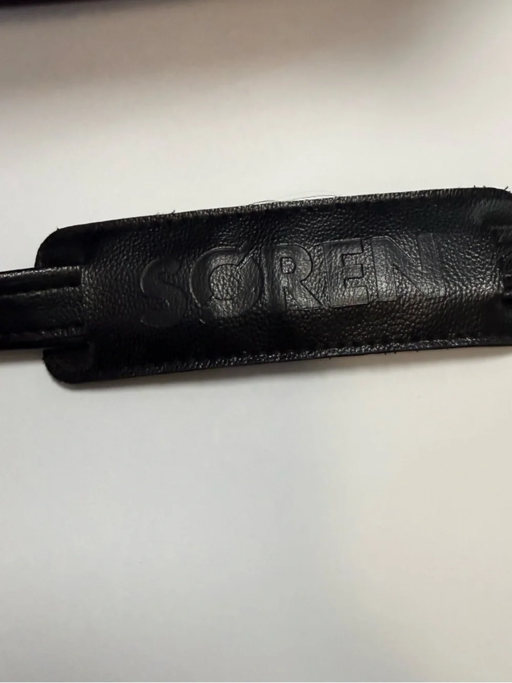 SOREN Black Leather Messenger Bag Briefcase Laptop Crossbody Work Bag EUC